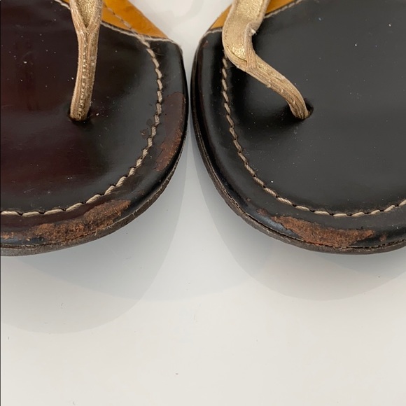 🍋Cute Matte Gold Leather Sandals - Picture 4 of 10